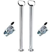 Los mejores  - Profi-Werkzeuge 2 Soportes y 2 Fijaciones para Colgador- tráiler- Caravana